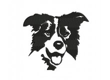 Stickdatei - Border Collie Silhouette